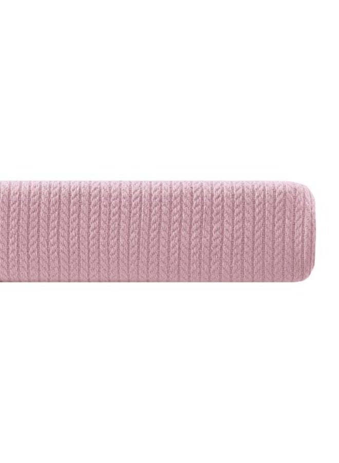 Relax Premium Egyptian Cotton Orchid Throw Blanket Ultra Soft And Lightweight With Elegant Woven Design King Size 255 × 225 cm Perfect For Bed Sofa And Couch  Pink Color - Image 1